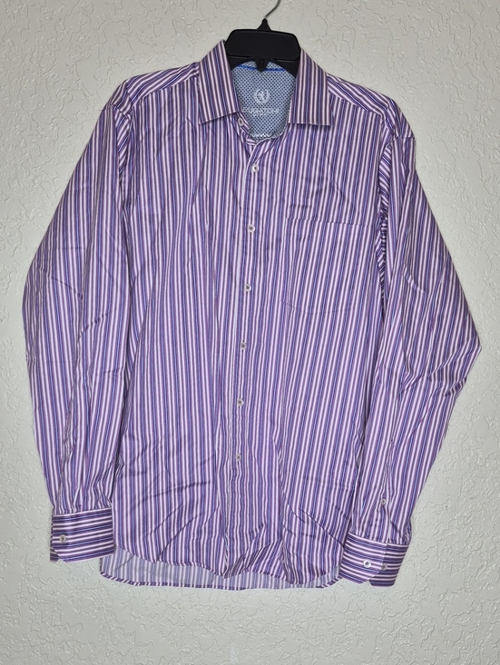Bugatchi Other - Bugatchi Uomo Classic Fit Multicolored Striped Button Front Shirt
